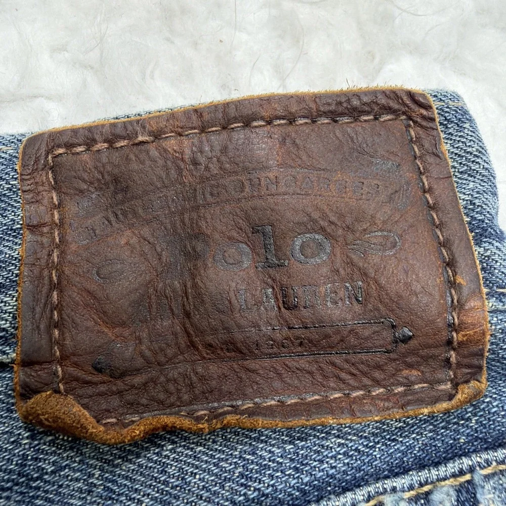 Polo Ralph‎ Lauren Men's Vintage Jeans 40 40x31 Straight Fit Baggy Denim 90's